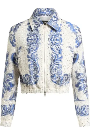 Etro Bomber crop con paillettes