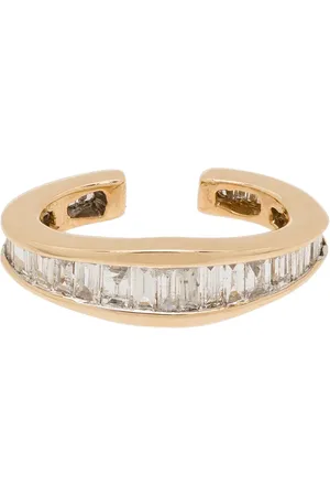 Adina Reyter Ear cuff Heirloom in 14kt con diamanti