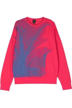 Armani Exchange Felpa con stampa astratta