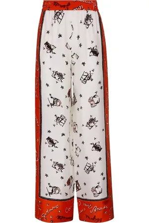 Fendi Pantaloni in seta