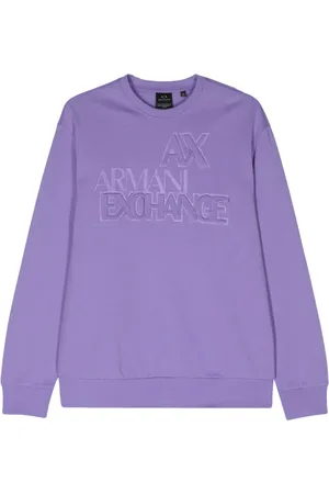 Armani Exchange Felpa con logo goffrato