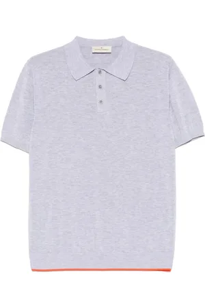 BRUNO MANETTI Polo in cotone con ricamo logo