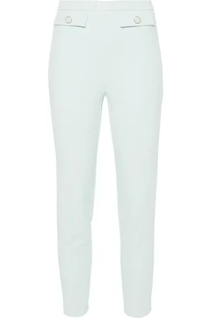 Elisabetta Franchi Pantaloni slim con placca logo