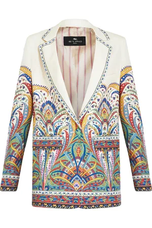 Etro Blazer monopetto con stampa paisley