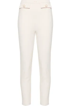 Elisabetta Franchi Pantaloni slim con placca logo
