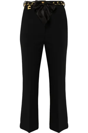 Elisabetta Franchi Pantaloni crop con cintura