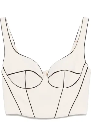 Elisabetta Franchi Corsetto con dettagli a contrasto