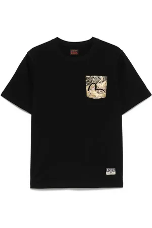 Evisu T-shirt Auspicious Cloud con ricamo