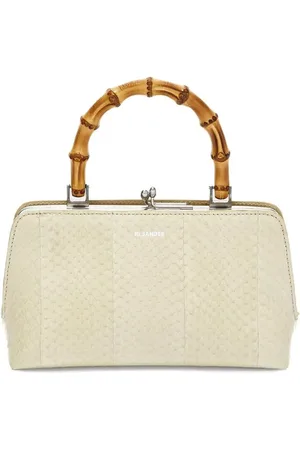 Jil Sander Borsa a tracolla con effetto serpente