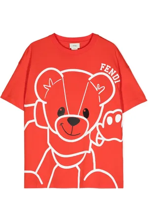 Fendi T-shirt con stampa Teddy Bear
