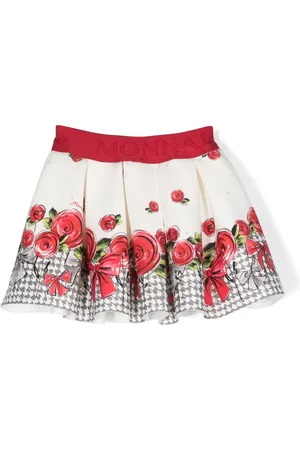 MONNALISA Gonna a fiori con vita elasticizzata