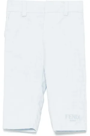 Fendi Pantaloni con fantasia jacquard