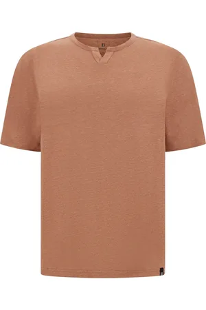 Boggi Milano T-shirt con spacco sullo scollo