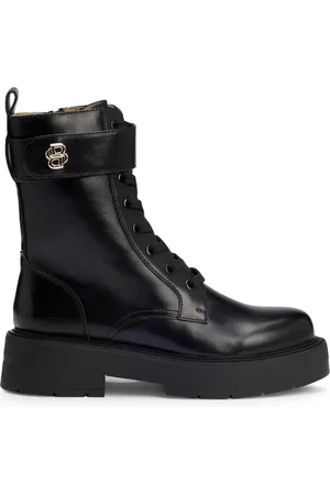 HUGO BOSS Stivali con placca logo