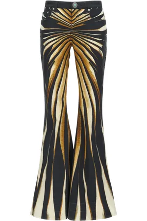 Roberto Cavalli Pantaloni svasati con stampa