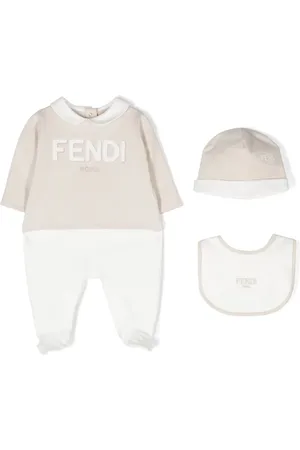 Fendi Set neonato con ricamo