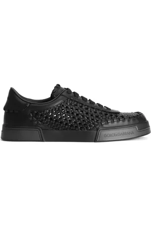 Dolce & Gabbana Sneakers in pelle con inserti in rete