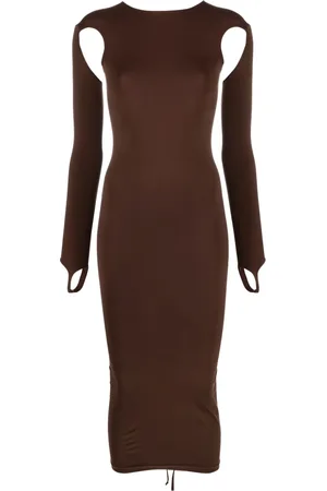 ANDREADAMO Abito midi con cut-out