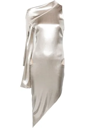 GENNY Abito midi asimmetrico con cut-out