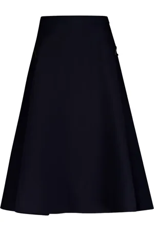 VALENTINO GARAVANI Gonna Crepe Couture midi