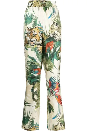 Roberto Cavalli Pantalon dritti con stampa