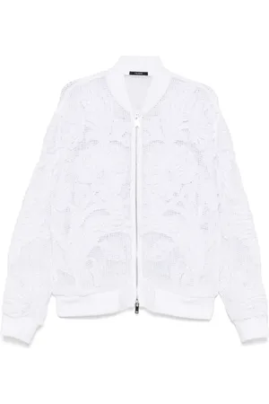 Taakk Bomber con ricamo in rete