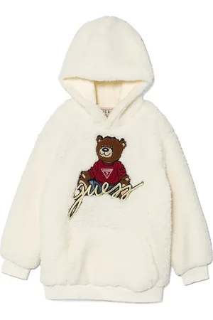 Guess Felpa con applicazione Teddy Bear e cappuccio