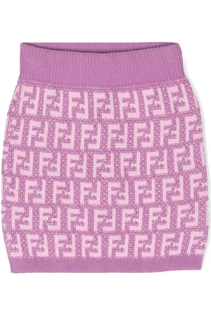 Fendi Gonna con stampa monogramma