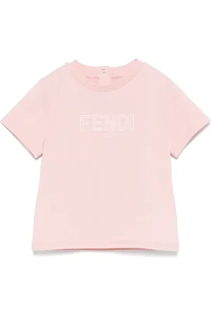 Fendi T-shirt con logo ricamato