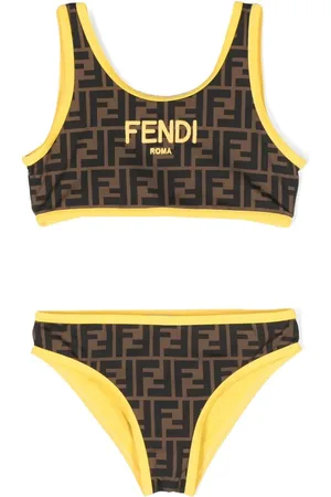 Fendi Set bikini con ricamo FF