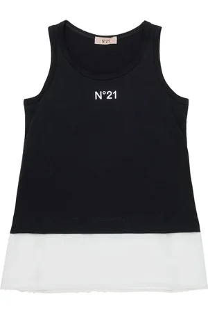 Nº21 Top con stampa logo