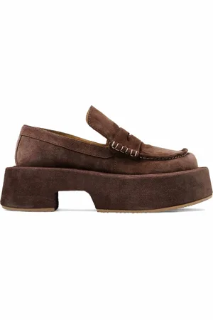 J.W.Anderson Mocassini in suede con plateau 50mm