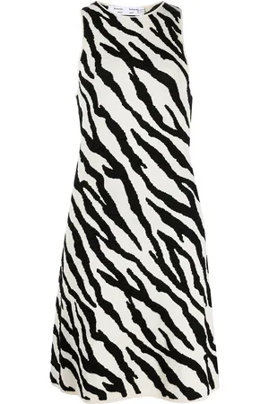 Proenza Schouler Abito corto con stampa tigre