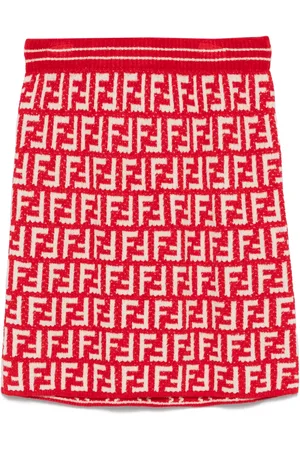 Fendi Gonna con logo FF jacquard