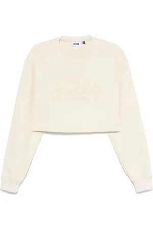 GCDS Felpa crop con logo