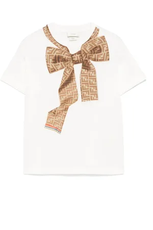 Fendi T-shirt con fiocco
