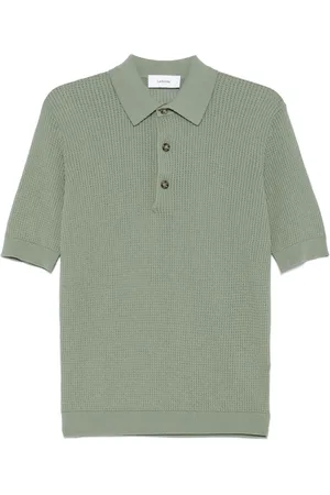LARDINI Polo con trama a nido d