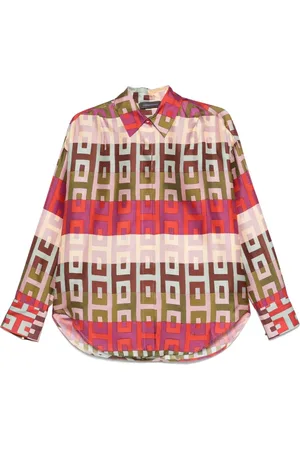 LORENA ANTONIAZZI Camicia con stampa geometrica