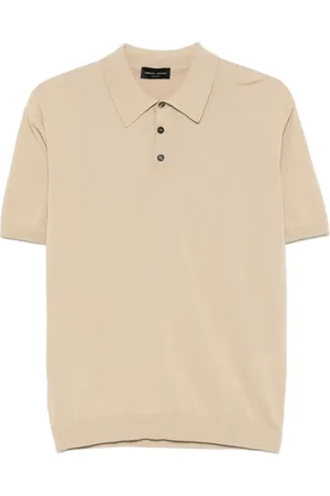 Roberto Collina Polo in cotone con ricamo logo