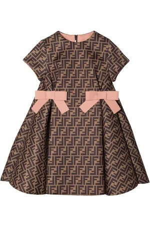Fendi Abito a maniche corte con monogramma