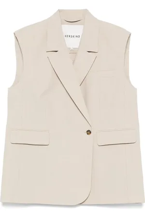 Herskind Gilet con revers a lancia