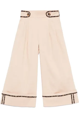 Fendi Pantaloni con banda logo