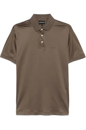 Emporio Armani Polo con logo in rilievo