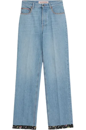 VALENTINO GARAVANI Jeans con dettaglio a fiori
