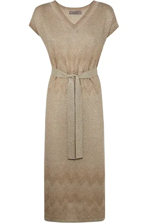 D.EXTERIOR Abito midi con scollo a V