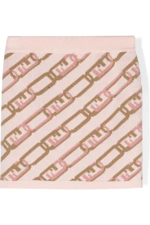 Fendi Gonna Lock con logo
