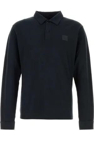 Stone Island Polo in cotone con ricamo logo