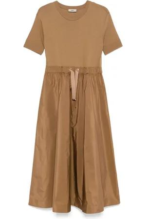 HERNO Abito midi con coulisse