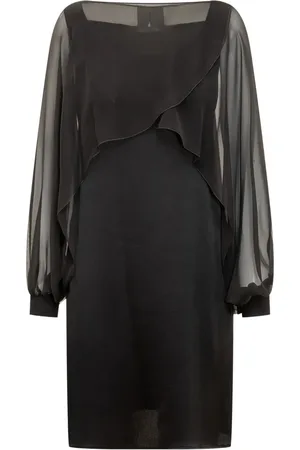 Alberta Ferretti Abito midi semi trasparente