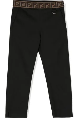 Fendi Pantaloni skinny con motivo FF jacquard